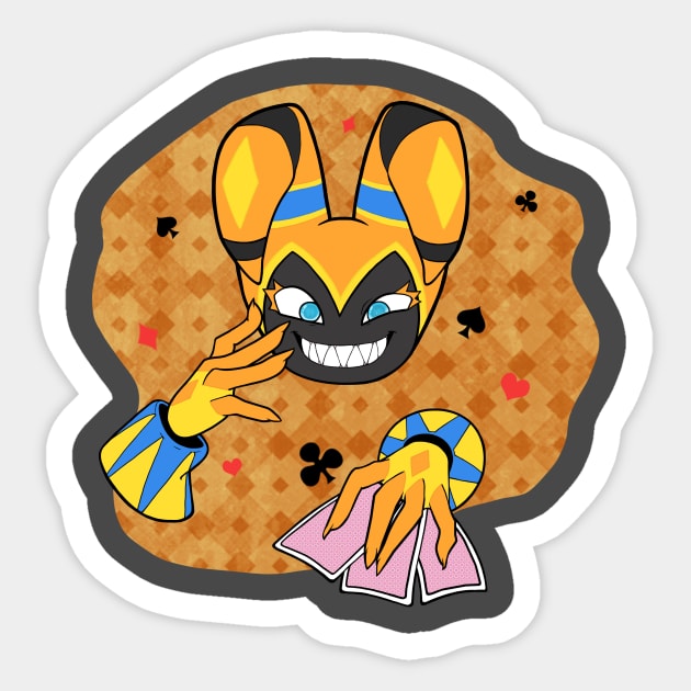 Ecstatic Jackle Sticker by LordressViper